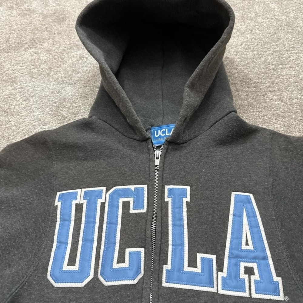 Vintage 90's UCLA Bruins Hoodie X-Small Made in USA Collegiate Sweatshirt - Picture 2 of 8